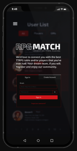 RPGMatch App